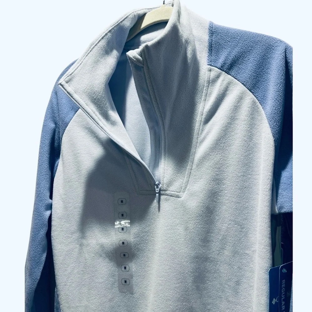 NWT Columbia Half Zip Fleece Sweater Pine Ridge Lavender Medium - Picture 3 of 9